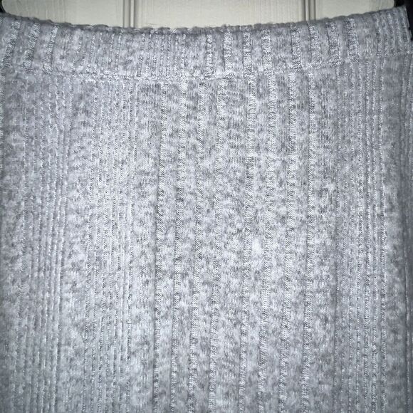 Umgee Ribbed Skirt Size Small‎ Gray Pull On High Waist Side Slit - Picture 6 of 6